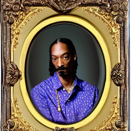 Image similar to Snoop Dogg holding a Vase of flowers for a 1990s sitcom tv show, in style of Julia Margaret Cameron, Studio Photograph, portrait, C 12.0