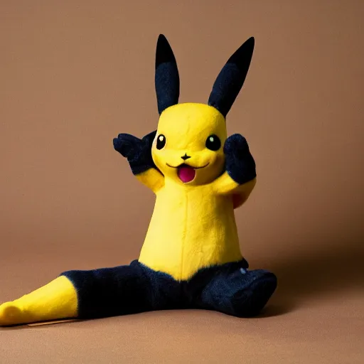 Image similar to model pikachu pikachu at a model photoshoot