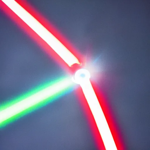 Prompt: closeup of a lightsaber beam, 4 k photo