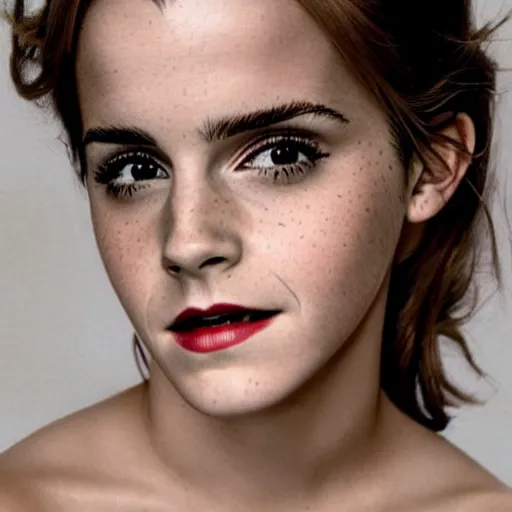 Prompt: Emma Watson, pin-up