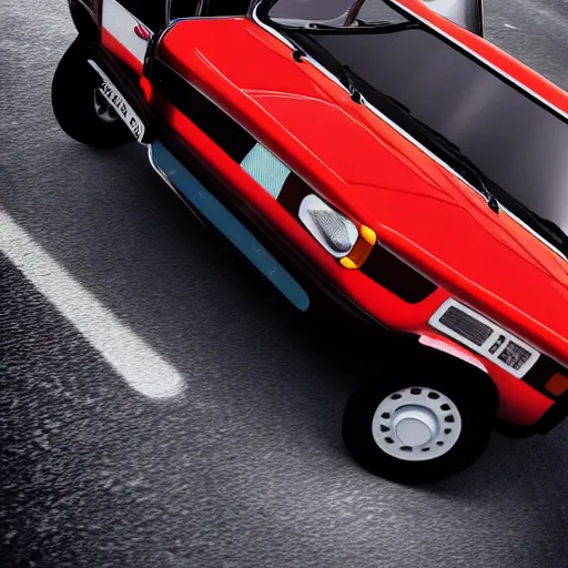 Prompt: Fiat 126p, high rendering, ultrarealistic, high detalied, artstation,8K