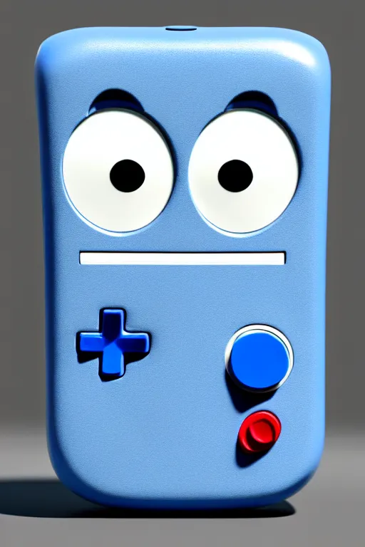 Image similar to A beautiful 3D image of an anthropomorphic gameboy BMO from adventure time, Cal-Arts, accurate, unreal engine 4k