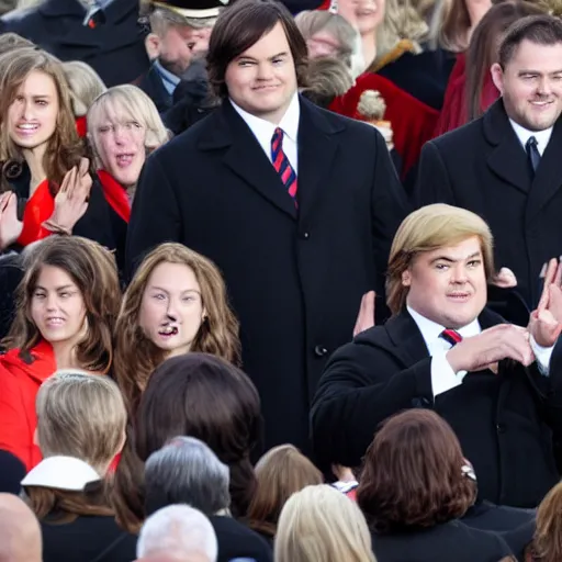 Image similar to Jack Black presidential inauguration