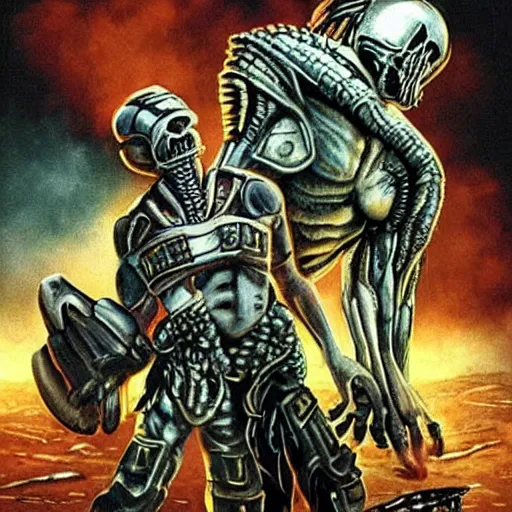 Image similar to aliens vs predator