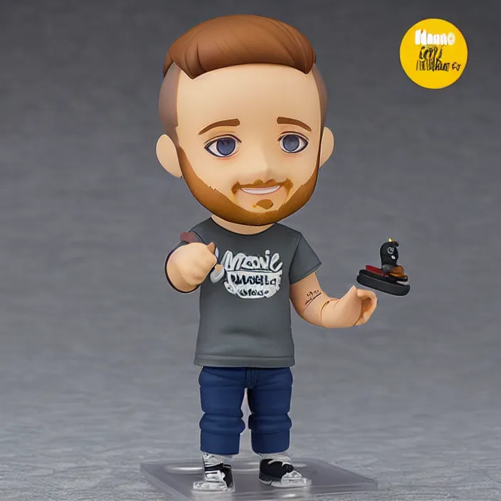 Image similar to mac miller, a nendoroid of the rapper mac miller, figurine, detailed product photo