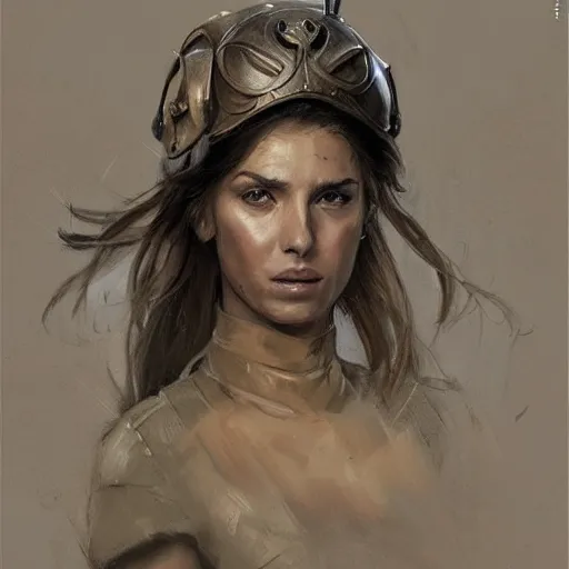 Image similar to portrait of a spanish heroine maria pita, colourised, face portrait, epic, tragic, military art, fantasy, dieselpunk, hd shot, digital portrait, beautiful, artstation, comic style, by artgerm, guy denning, jakub rozalski, magali villeneuve and charlie bowater