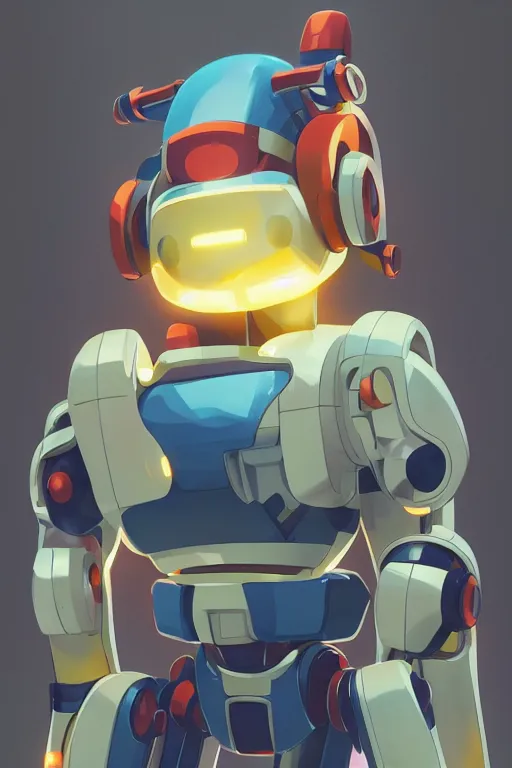 Image similar to metabots medabots medarotto medarot robot minimalist comics helmet mask neon cybereye, behance hd by jesper ejsing, by rhads, makoto shinkai and lois van baarle, ilya kuvshinov, rossdraws global illumination ray tracing hdr radiating a glowing aura