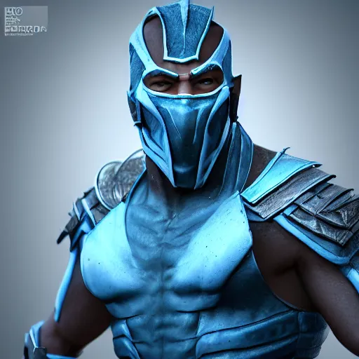 Image similar to Subzero from Mortal Kombat, hyper detailed, photorealistic, ominous, avatar, character design, post processing, trending on artstation, 3d model, 4k, octane render