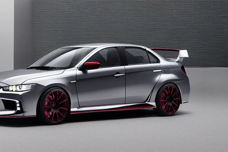 Image similar to photo of Mitsubishi Lancer Evolution XI 11 2022 2 door sedan concept car