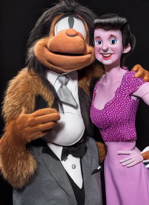 Image similar to a hyper realistic ultra realistic photograph of yakko wakko and dot backstage on the warner brothers lot, highly detailed, 8k photo