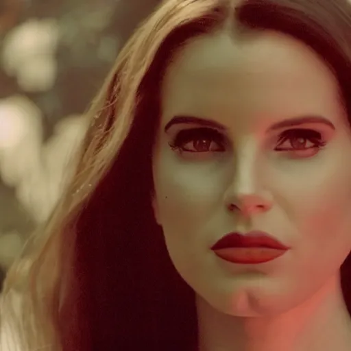 Prompt: lana del rey in american horror story, cinematic scene, 8 mm