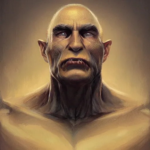 Image similar to putin ugly monster, portrait, highly detailed, full body, digital painting, trending on artstation, concept art, sharp focus, illustration, art by artgerm and greg rutkowski and magali villeneuve