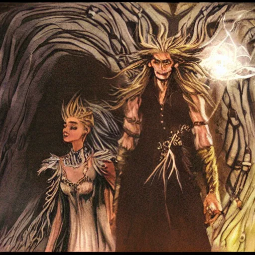 Prompt: concept art for the movie labyrinth goblin king