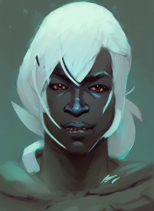 Prompt: ( ( ( ( ( portrait of male drow from dungeons and dragons. ) ) ) ) ) by atey ghailan, by greg rutkowski, by greg tocchini, by james gilleard, by joe fenton, by kaethe butcher, dynamic lighting, gradient light blue, brown, blonde cream and white color scheme, grunge aesthetic