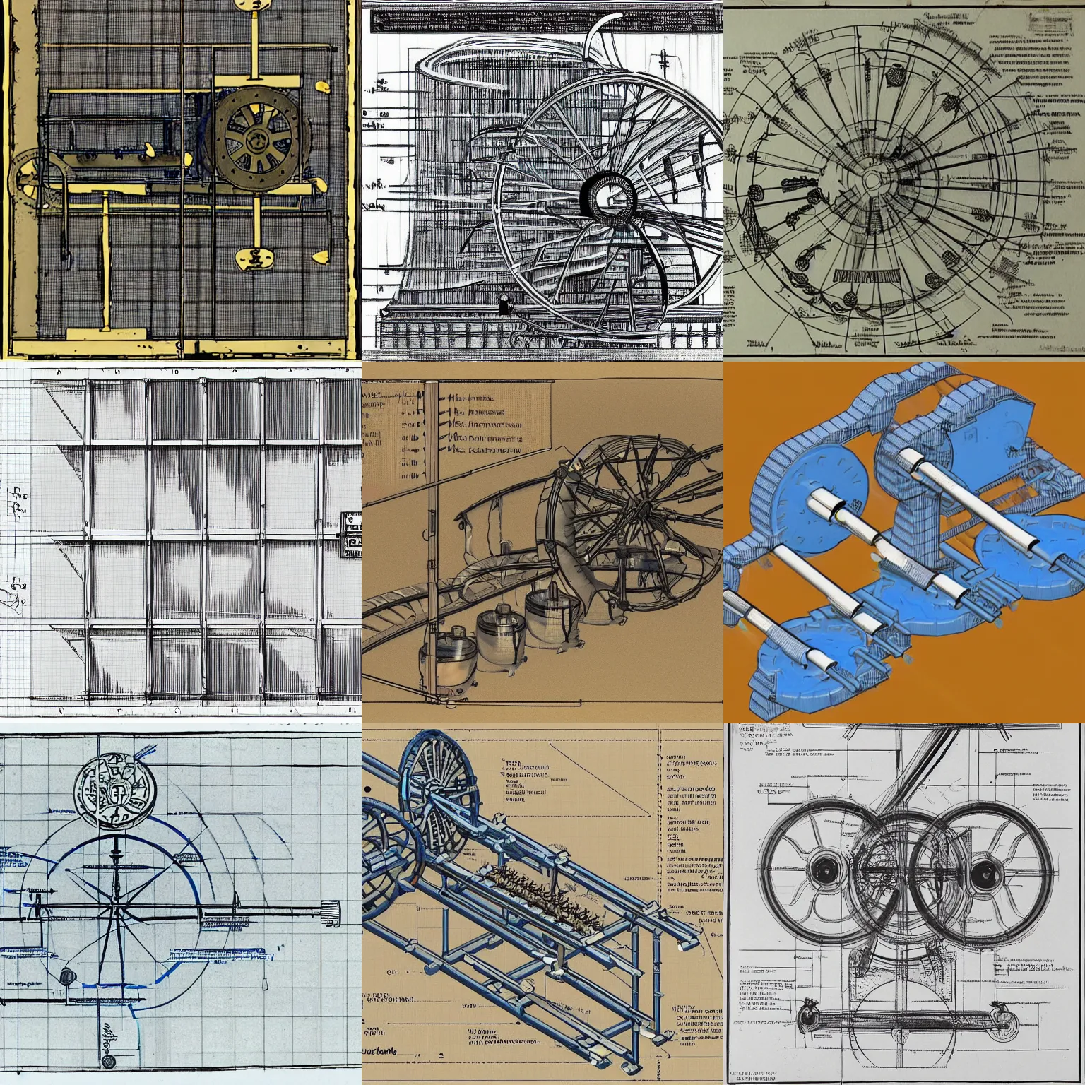 Technical Drawing AI Art Style - Precision Lines and Geometric Forms - Technical  drawing Stable Diffusion - Technical drawing DeepArt