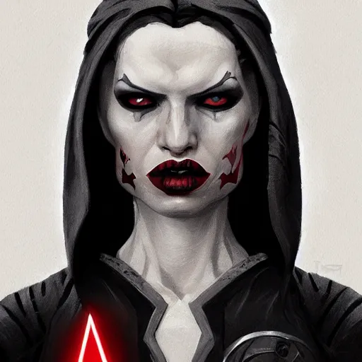 Image similar to portrait of a Darth Talon by Greg Rutkowski, she is about 20 years old, wearing black sith uniform, Star Wars Expanded Universe, highly detailed portrait, digital painting, artstation, concept art, smooth, sharp foccus ilustration, Artstation HQ