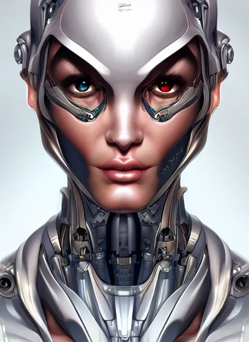 Prompt: portrait of a cyborg (((((((phoenix))))))) by Artgerm, biomechanical, hyper detailled, trending on artstation