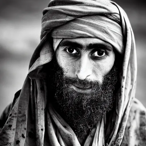 Image similar to vince mahon as a member of the taliban, war photo, close up, gritty, award winning photo, 8 k extreme detail, sharp focus,