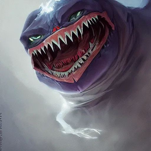 Image similar to [ a realistic gengar ] ghost pokemon, realistic portrait of a ghost pokemon by greg rutkowski