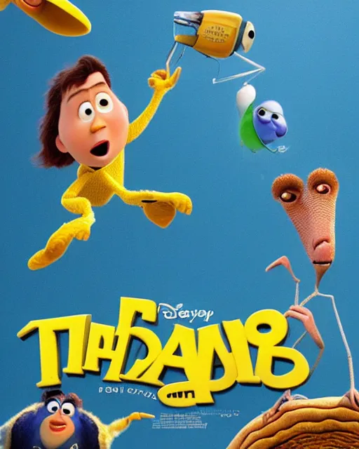 Image similar to pixar movie about nothing