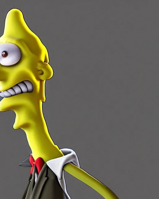 Prompt: i bring you love mr burns high quality 3d render