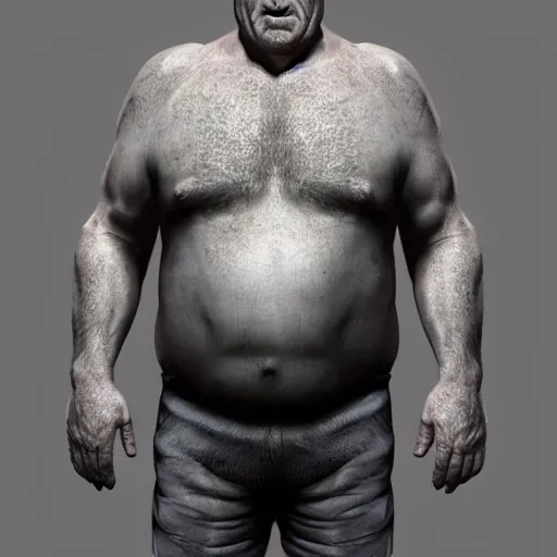 Image similar to hyperrealistic mixed media high resolution image of john goodman, sweating, stunning 3 d render inspired art by jamie salmon and istvan sandorfi and unreal engine and greg rutkowski, realistic flesh, dim volumetric lighting, 8 k octane beautifully detailed render, post - processing, extremely hyper - detailed, intricate, epic composition, highly detailed attributes, highly detailed atmosphere, cinematic lighting