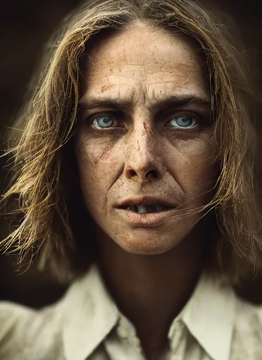 Prompt: closeup portrait of a desperate and dangerous criminal, depth of field, zeiss lens, detailed, symmetrical, centered, fashion photoshoot, by Annie Leibovitz and Steve McCurry, David Lazar, Jimmy Nelsson, Breathtaking, 8k resolution, extremely detailed, beautiful, establishing shot, artistic, hyperrealistic, beautiful face, octane render