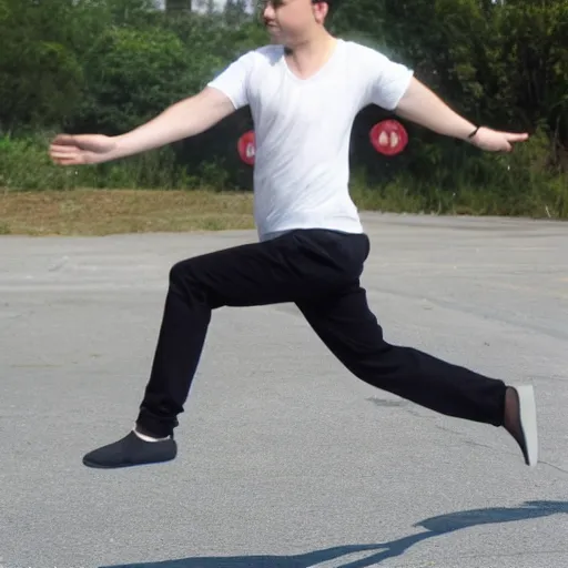 Image similar to wikihow tutorial on how to levitate