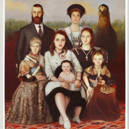 Image similar to the romanov family portrait