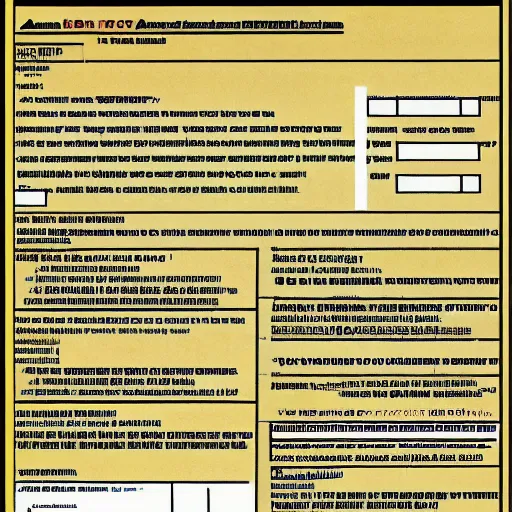 Image similar to A scan of a US immigration form, from year 2100