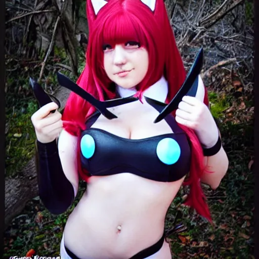 Prompt: catgirl cosplayer, photo