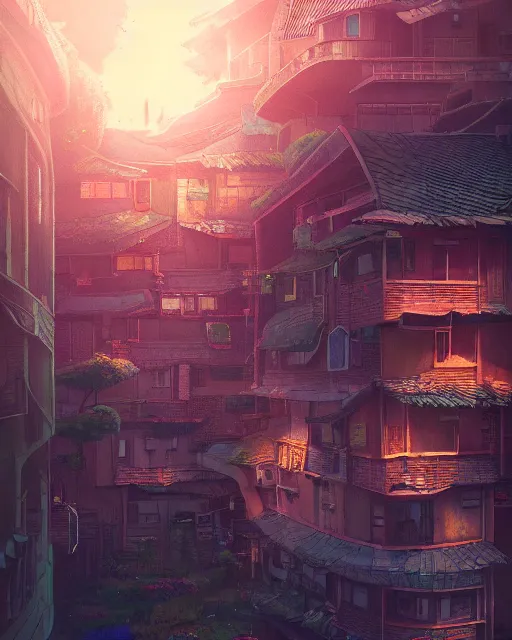 Prompt: detailed photo of solarpunk house, 8 k, by studio ghibli, alena aenami, trending on deviantart, hyper detailed, beautiful lighting, epic environment