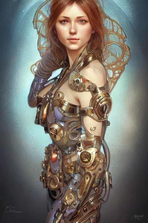 Image similar to ultra realistic illustration, he - woman, sci - fi, fantasy, intricate, elegant, highly detailed, digital painting, artstation, concept art, smooth, sharp focus, illustration, art by artgerm and alphonse mucha
