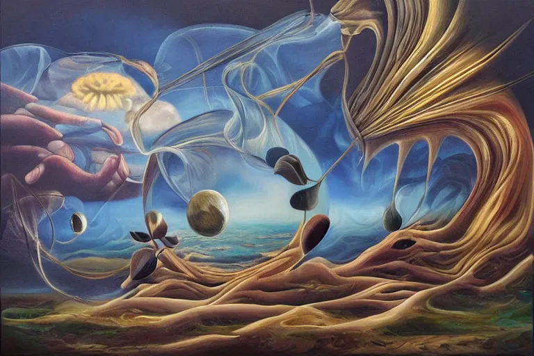 Image similar to identifying one's fears, surrealism, elegant oil painting, highly detailed. album art for music