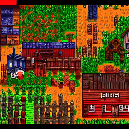 Prompt: Soviet gulag mod for Stardew Valley, screenshot