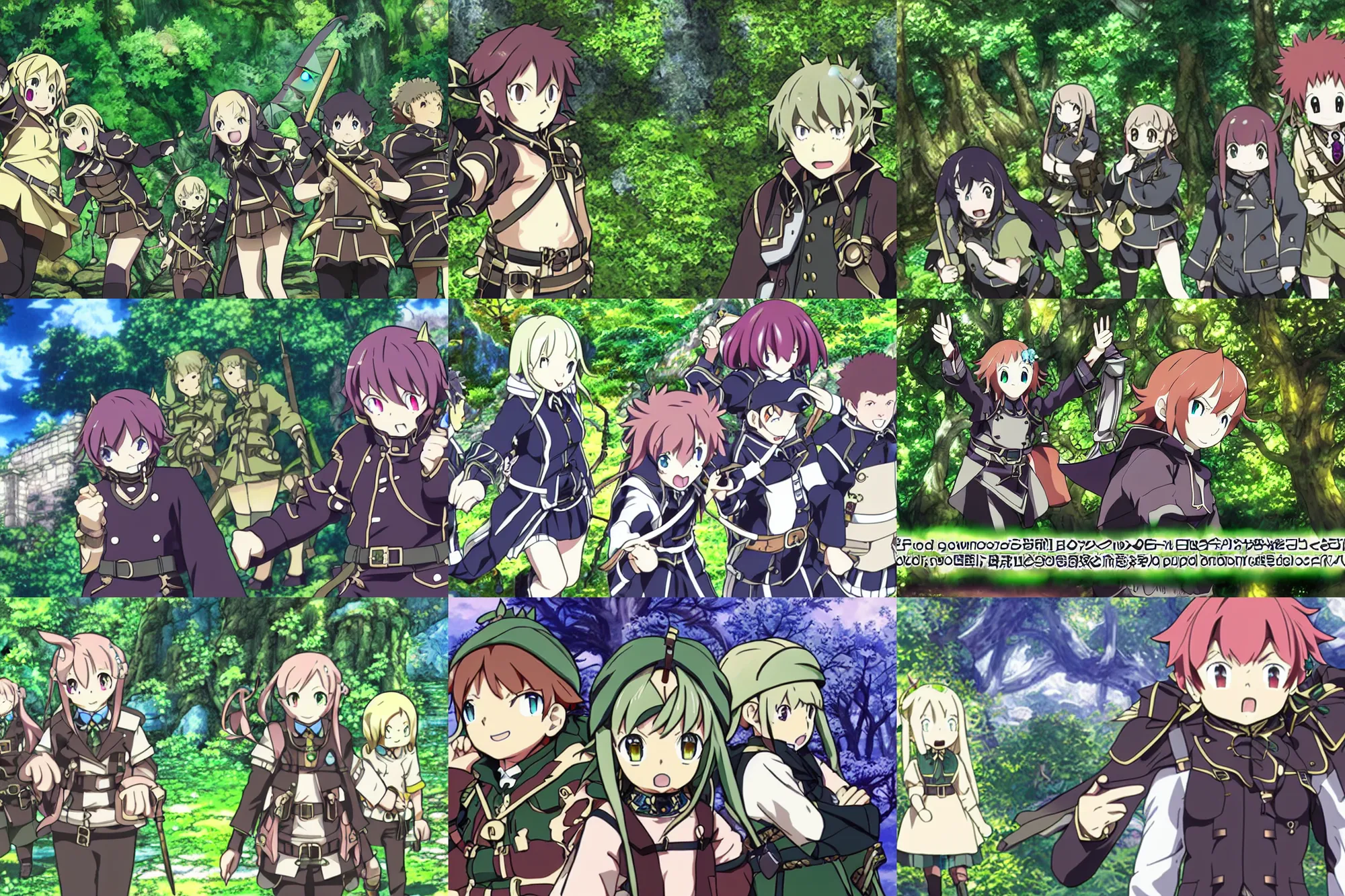 Prompt: etrian odyssey screenshot, anime, magic, perfect faces, fine details