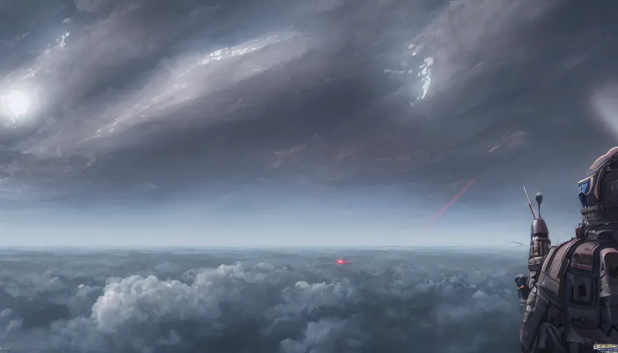 Image similar to people looking at missile crossing the sky to washington dc, cloudy day, hyperdetailed, artstation, cgsociety, 8 k