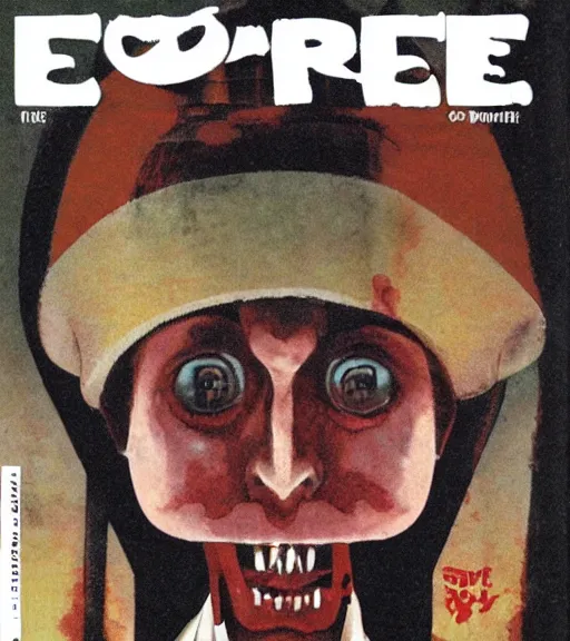 Image similar to cover of eerie magazine