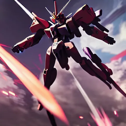 Image similar to gundam in new york screenshot anime, shame focus, intricate, illustration, cell shaded, digital painting, highly detailed, concept art, matte, art by ilya kuvshinov and kyoto animation and wlop, anime character by league of legends, riot lol, and greg rutkowski, studio quality, masterpiece