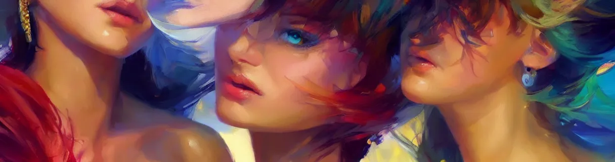 Image similar to wonderful colorful facebook banner. epic cinematic hyperrealism masterpiece. realistic poster with shaded lighting by craig mallismo, artgerm, jeremy lipkin and michael garmash, unreal engine, radiant light, detailed and complex environment, digital art, art station trends, detailed faces, detailed eyes