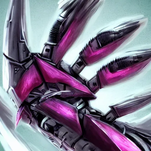 Prompt: very close up foot pov shot, detailed foot shot, feet art, hyperdetailed elegant beautiful stunning hot anthropomorphic mecha female dragon, sharp silver armor fuchsia skin, laying down showing quality mecha dragon feet at camera, furry paw, anthro paw, dragon paw, claws, detailed paws, warframe fanart, furaffinity, deviantart, ekasportal