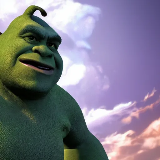 Prompt: a giant giga sized Shrek from final fantasy 7 remake having fun destroying a city while smiling, digital art, octane render, award winning, very detailed, full body portrait, 3d render, detailed facial expressions, destroyed city, 4k destruction, fire, video game art, no text, ray tracing
