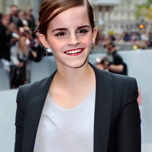 Image similar to Emma Watson smiling, isometric 8k