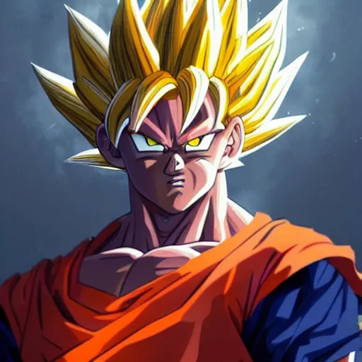 Goku SSJ3 Portrait, an art print by Damien - INPRNT