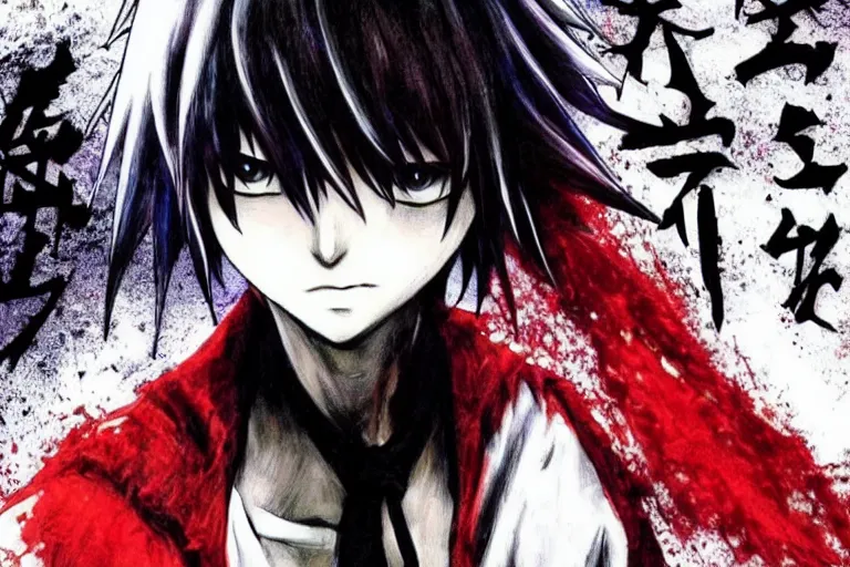 Prompt: l · lawliet, death note, anime