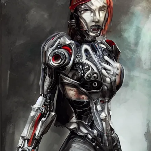 Image similar to young lady cyborg, bioorganic concept