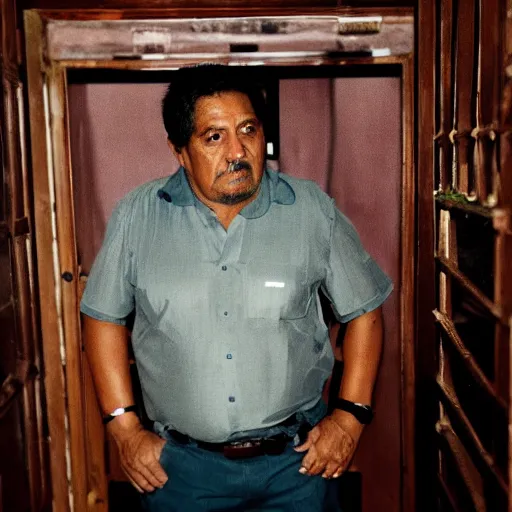 Prompt: hipolito mejia lost in the backrooms