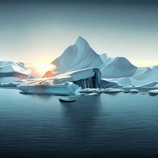 Image similar to idyllic masterpiece solemn journey of the solitude Antarctica, cinematic, establishing shot, extremely high detail, photorealistic, cinematic lighting, intricate line drawings, 8k resolution