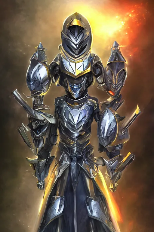 Image similar to helmet armor guardian destiny in witch queen illumination ray tracing hdr fanart arstation by sung choi robot ninja mask and eric pfeiffer and gabriel garza and casper konefal