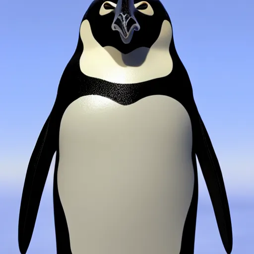 Image similar to penguin masked ninja, symmetric, highly detailed, Unreal Engine 8K,